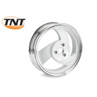 TNT achterwiel Wit/Chroom