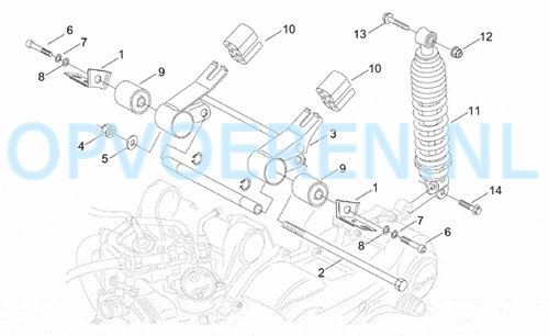 Connecting rod and shock absorber