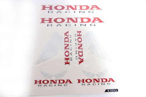 Stickerset Honda Racing Wings